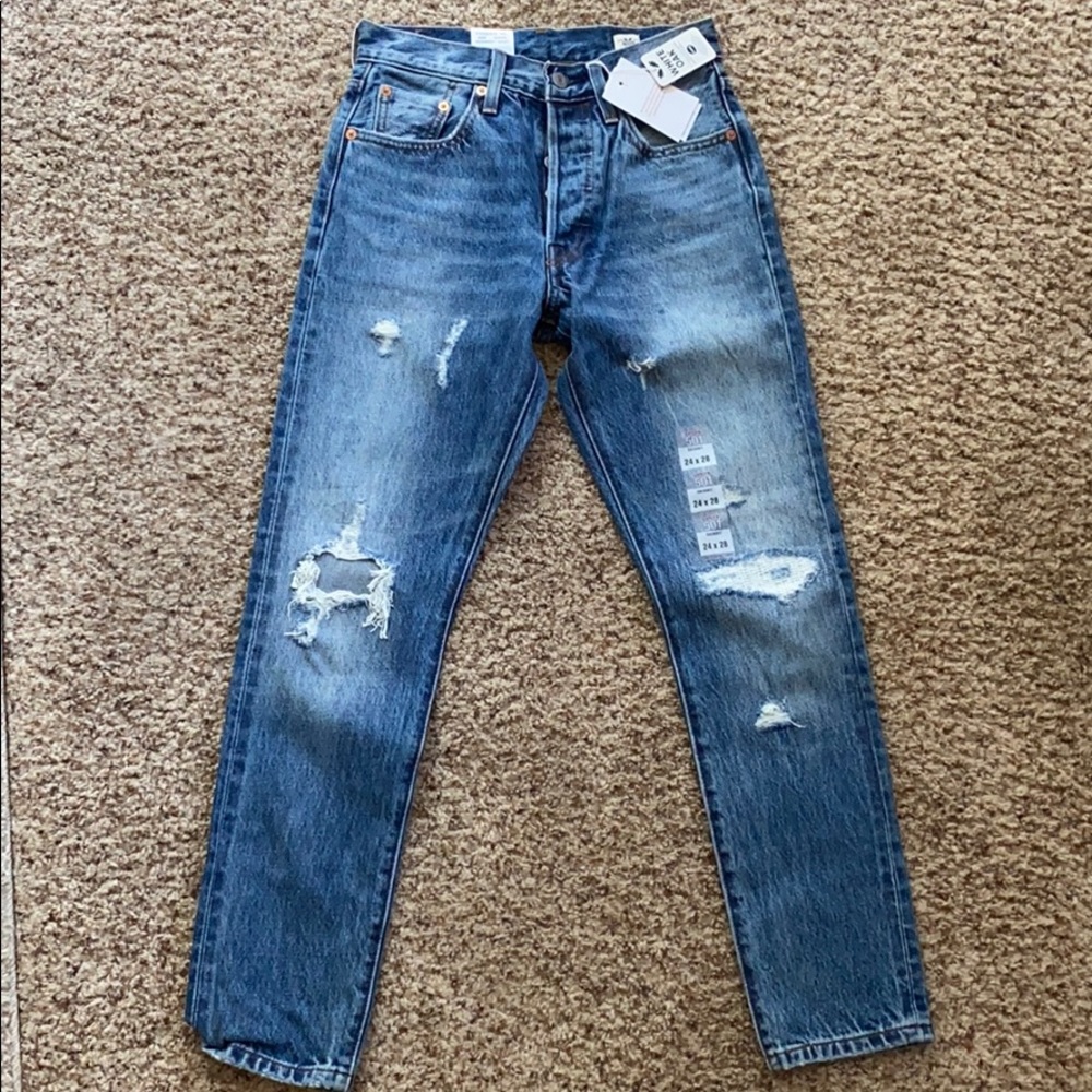 Levi 501 jeans white oak
